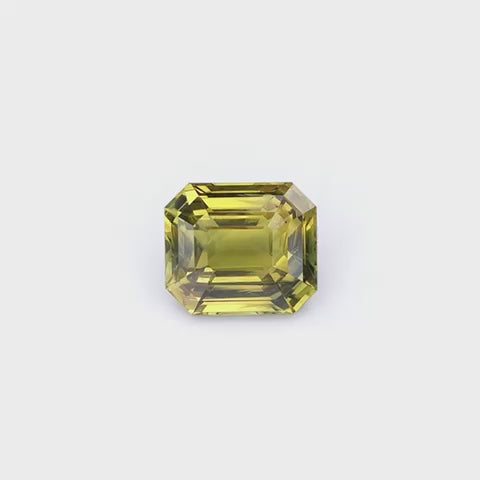 Natural Australian yellowish Green Sapphire 1.73 CT