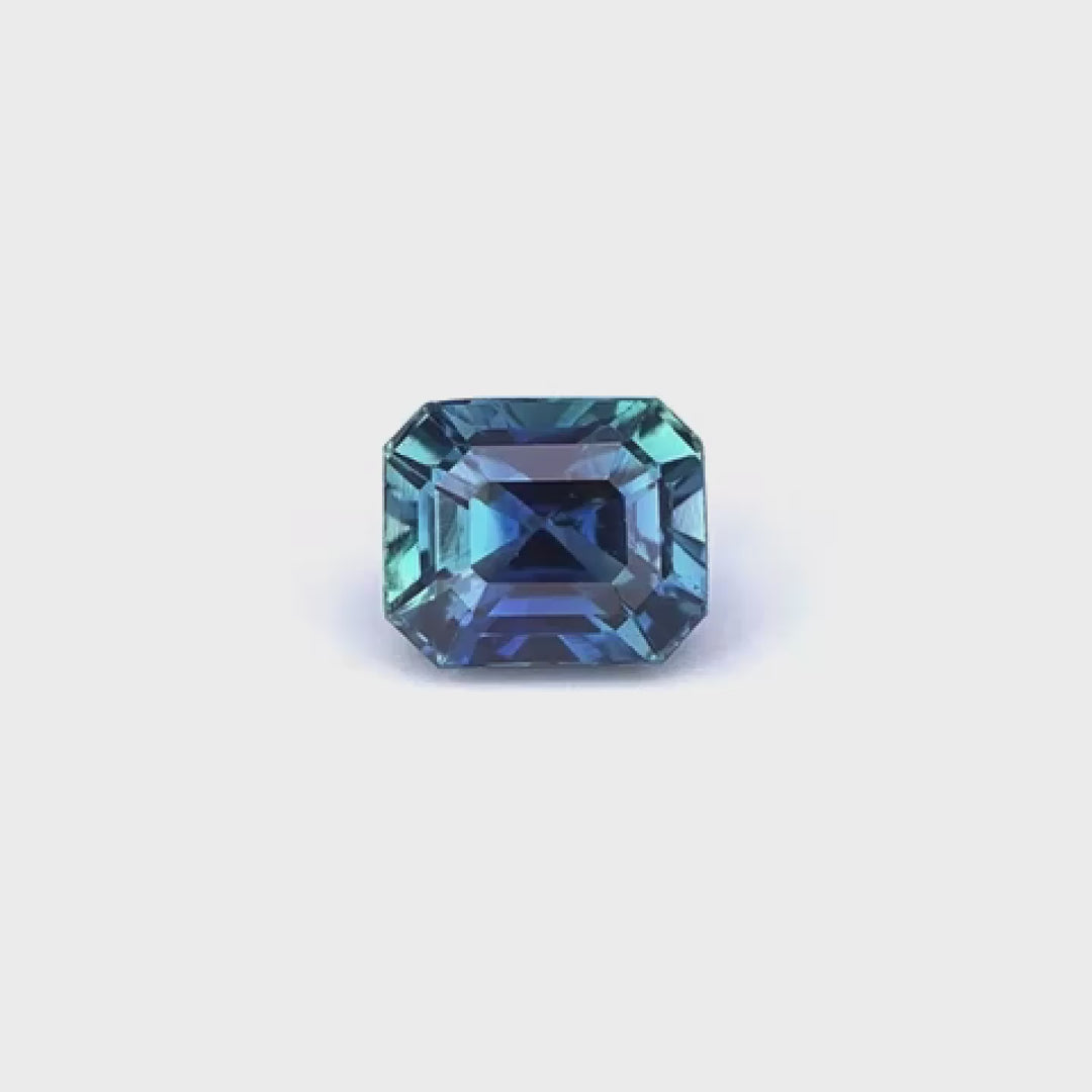 Natural 0.97 CT Australian Teal Sapphire